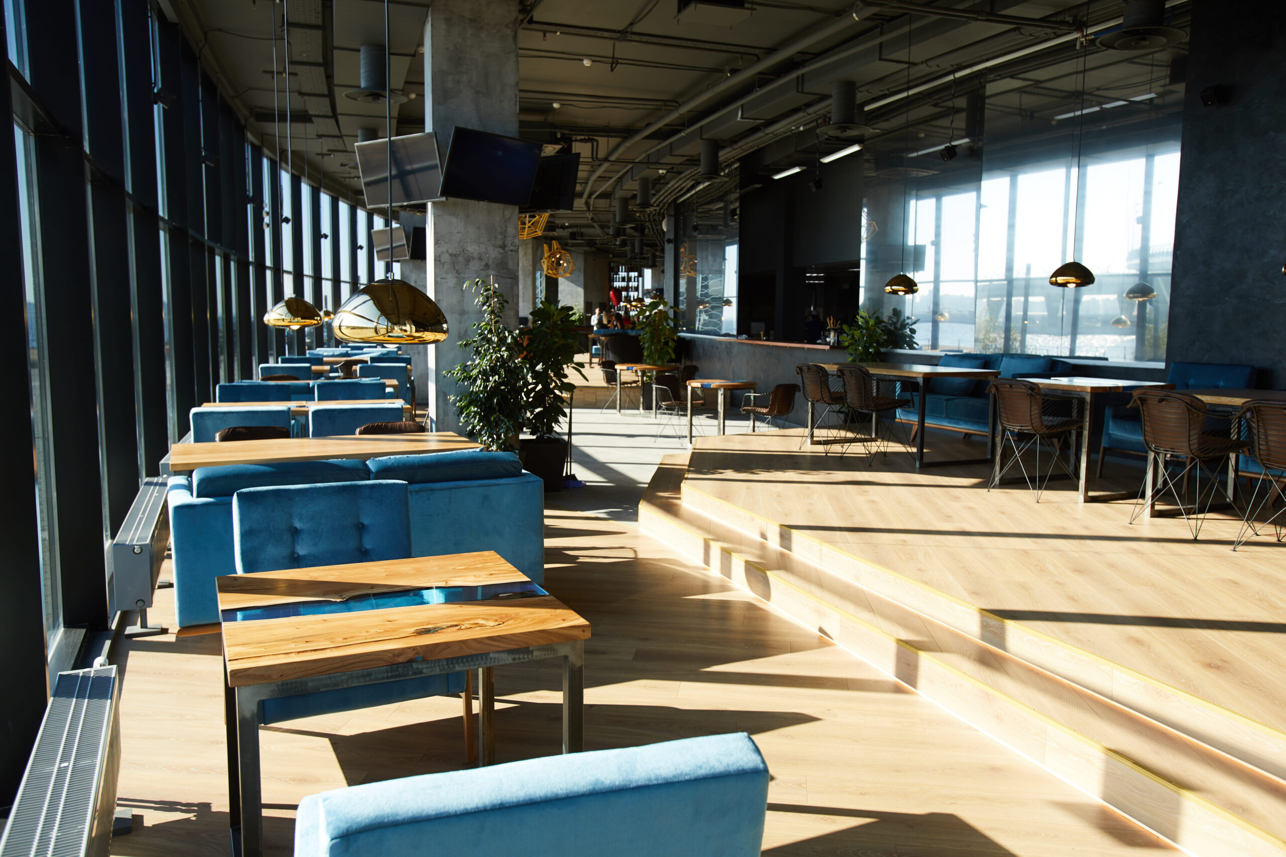 interior de una cafetería